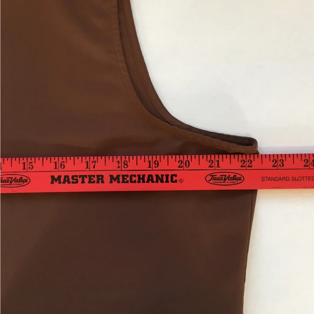 Notations Brown Layering Office Sleeveless Blouse, Women's XL - Picture 6 of 7